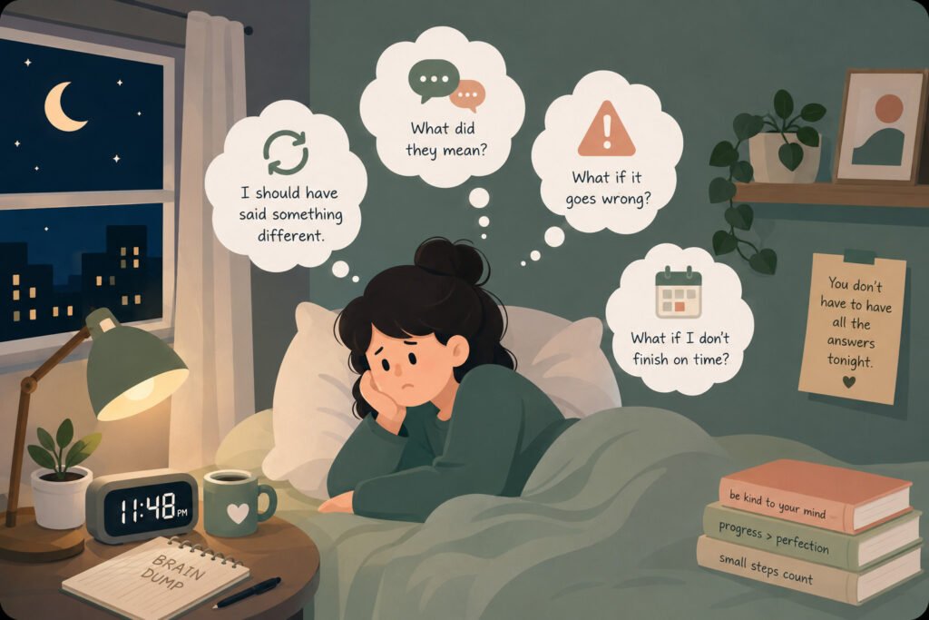 how to stop overthinking at night before sleep